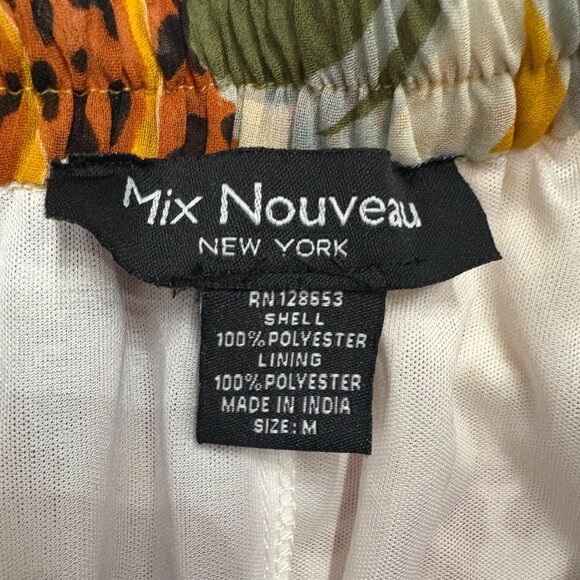 Mix Nouveau Womens Bohemian Tropical Maxi Skirt Elastic Waist Lightweight Size M - Picture 5 of 8